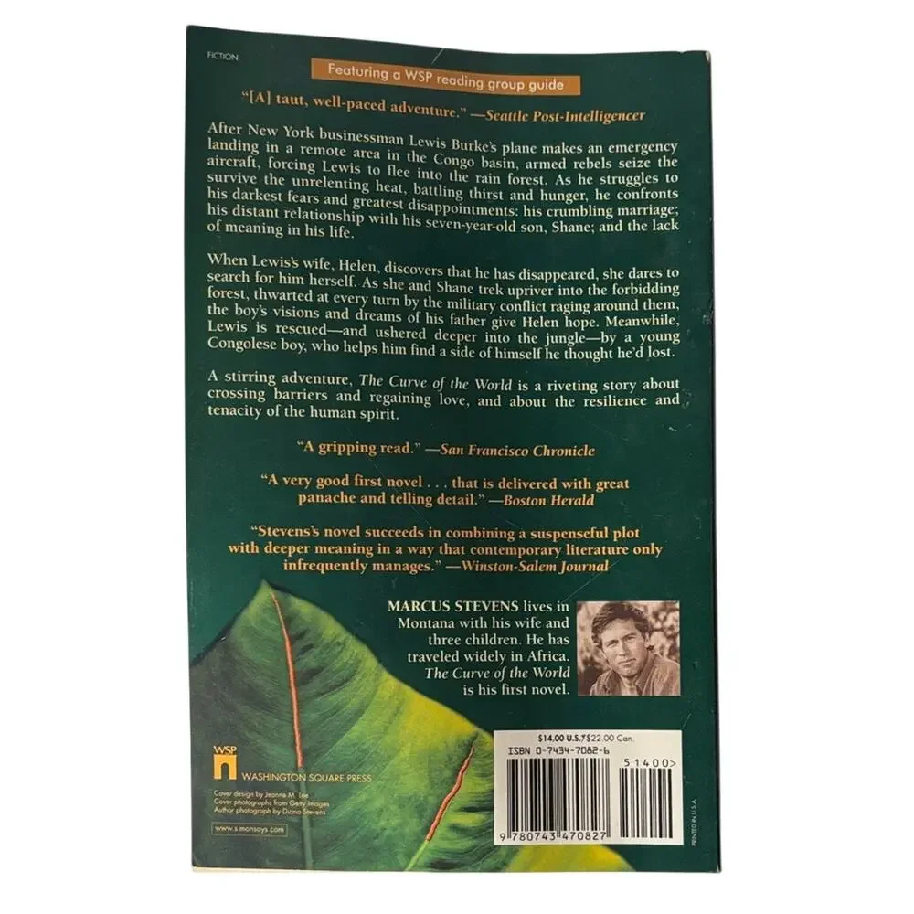 Preowned Paperback Book The Curve of the World by Marcus Stevens